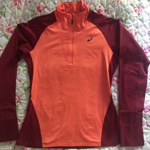 ASICS Winter weight, half zip pullover NWOT